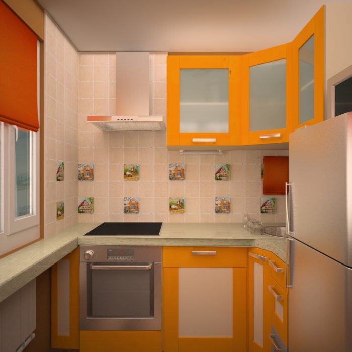 Идеи дизайна маленькой кухни в хрущевке - 80 фото-идей