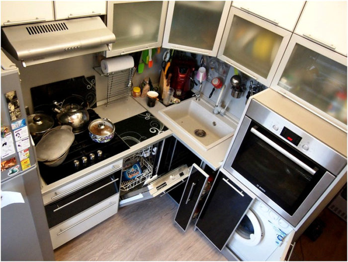 Идеи дизайна маленькой кухни в хрущевке - 80 фото-идей