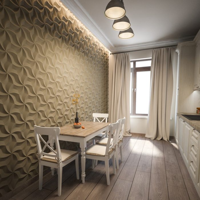 Как красиво оформить стену на кухне – интересные идеи дизайна с фото