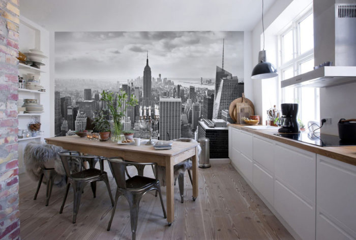 Как красиво оформить стену на кухне – интересные идеи дизайна с фото
