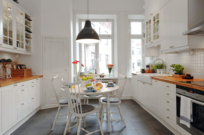Современный интерьер белой кухни с фото - 80 идей