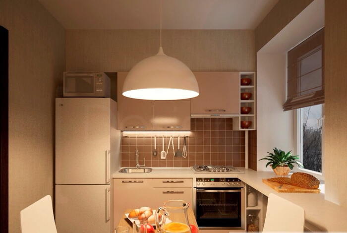 Современный дизайн кухни 6 м²  -  70 фото-идей интерьера