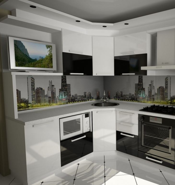 Как выбрать телевизор для кухни и куда его повесить - 55 фото-идей