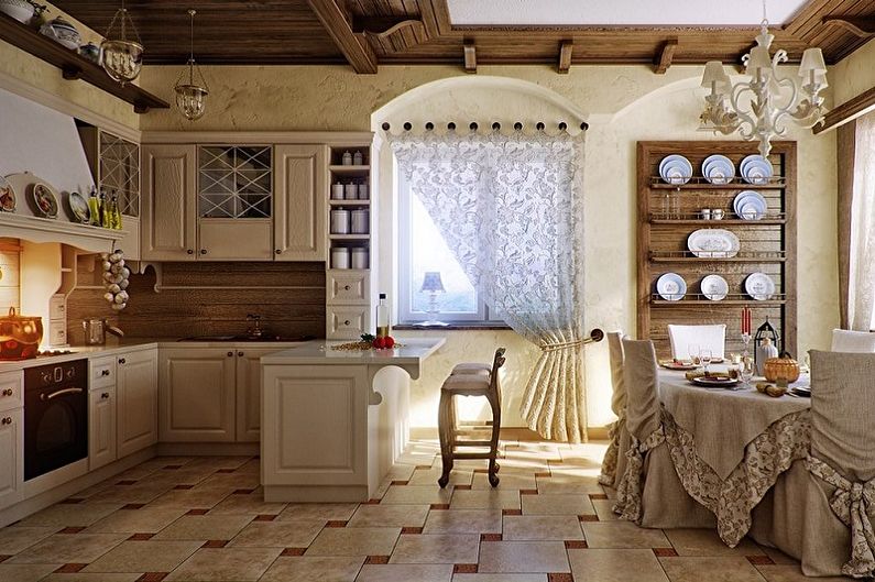 Дизайн бежевой кухни в современном стиле — 70 фото-идей