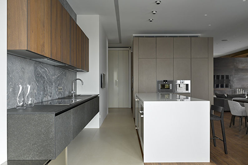 Кухня в стиле хай тек - современный дизайн интерьера