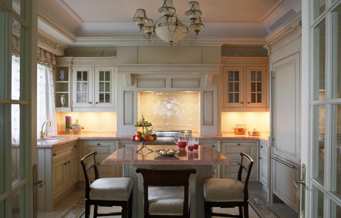 Кухня в классическом стиле  - современный дизайн интерьера
